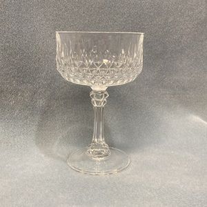 2 (Two) Champagne/Tall Sherbet Longchamp (Clear) by CRISTAL D'ARQUES-DURAND